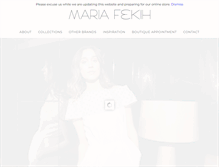 Tablet Screenshot of mariafekih.com
